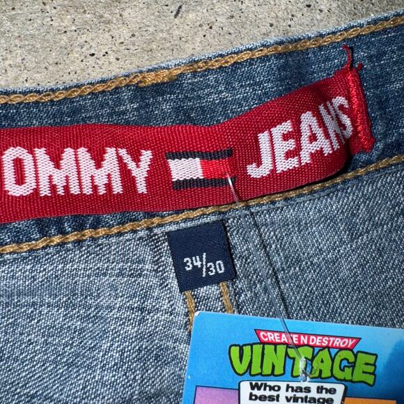 Vintage Y2K Tommy Hilfiger carpenter jeans 2000s baggy pants - Picture 3 of 6